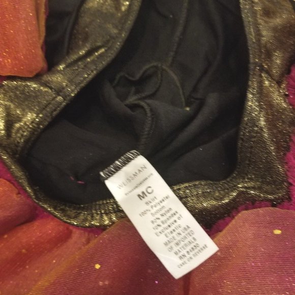 WEISSMAN girl's dance costume bodysuit spandex 2-piece- skirt & bodice - Picture 5 of 9